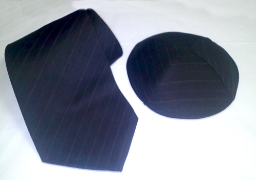 Brown-Pin-Striped--Matching-Tie